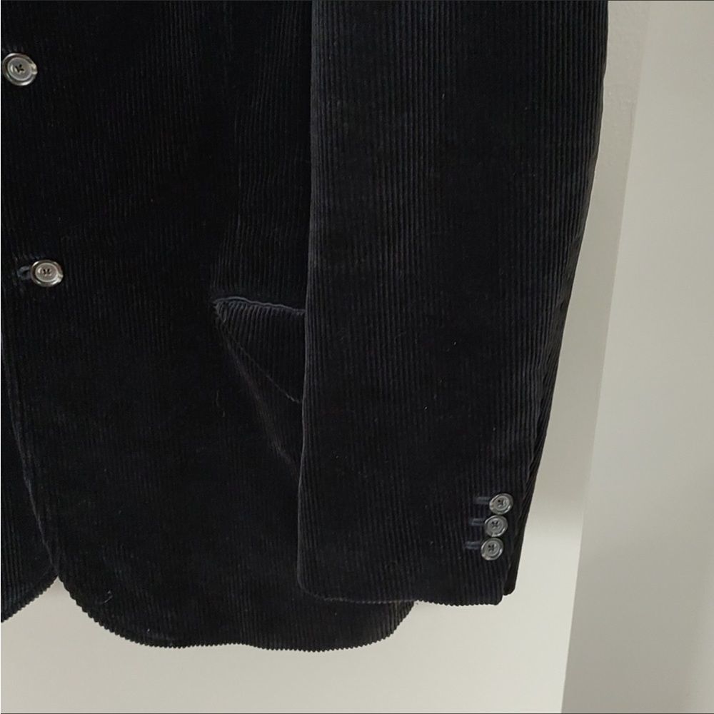 VTG Polo Ralph Lauren Corduroy Sport Coat Black Size Mens Large - Picture 8 of 10